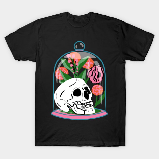 Skull Terrarium T-Shirt by Taranormal